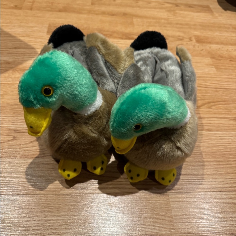 Plush Duck Slippers
